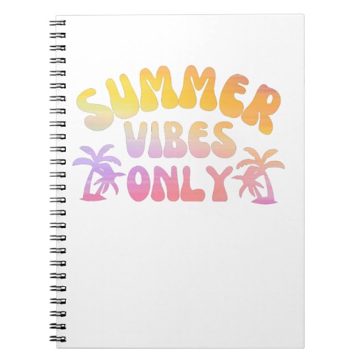 CARNET VIBES D'ÉTÉ SEULEMENT (Devant)