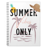 Carnet Vibes d'été seulement Plage (Devant)