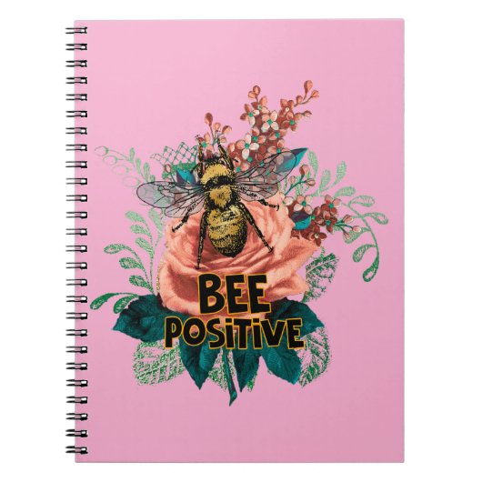 Carnet Vibes florales positives des abeilles (Devant)