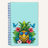 Carnet Vibes Hibiscus Papillon d'ananas (Recto)