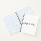 Carnet Vibes joyeux Noël vert nom de famille (Intérieur)