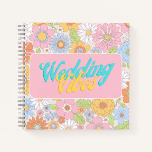 Carnet vibes mariages rétro coloré floral style