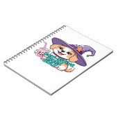 Carnet Vibes Paw seulement - Chien mignon avec thé à bull (Côté gauche)