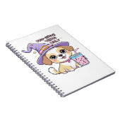 Carnet Vibes Paw-Stive Seulement Chien mignon Avec Bubble (Côté Droit)