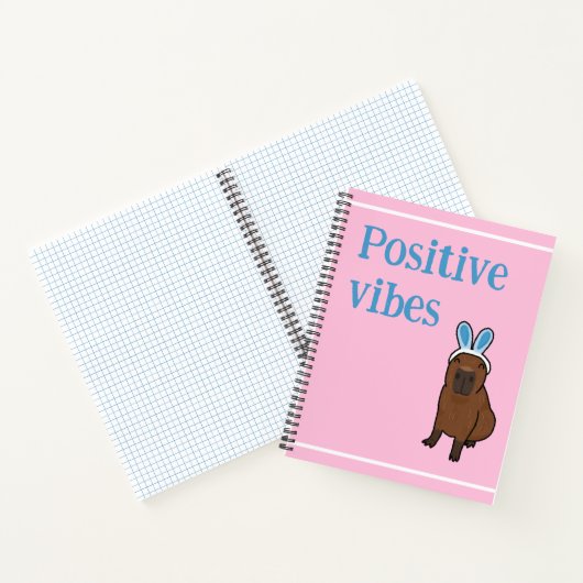 Carnet Vibes positives capybara (Intérieur)