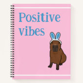 Carnet Vibes positives capybara (Devant)