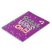 Carnet "Vibes positives seulement" Inspiration quotidienn (Côté gauche)