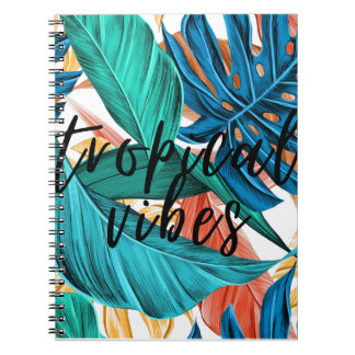 Carnet Vibes tropicales Caderno Espiral