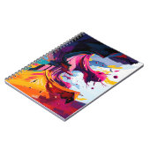 Carnet Vibrant Abstract Fantasy Landscape (Côté gauche)