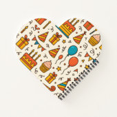 Carnet Vibrant Birthday Party Seamless Pattern (Dos)