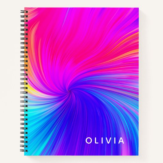 Carnet Vibrant Color Aesthetic Pattern (Devant)