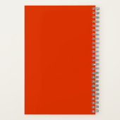 Carnet Vibrant Floral Aquarelle désaffectée Chic Monogram (Verso)