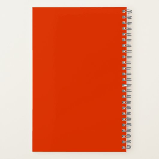 Carnet Vibrant Floral Aquarelle désaffectée Chic Monogram (Verso)