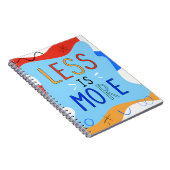 Carnet Vibrant "Less Is More" Abstract Graphic (Côté Droit)