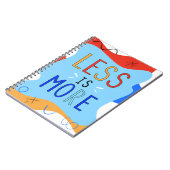Carnet Vibrant "Less Is More" Abstract Graphic (Côté gauche)