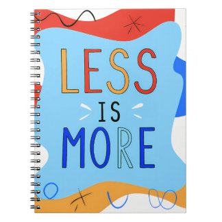 Carnet Vibrant "Less Is More" Abstract Graphic