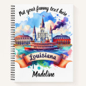 Carnet Vibrant Louisiane aquarelle peinture (Devant)