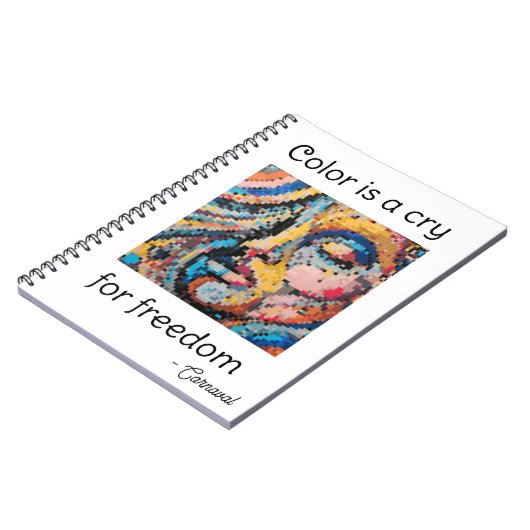 Carnet Vibrant Pixel Celebration (Côté gauche)