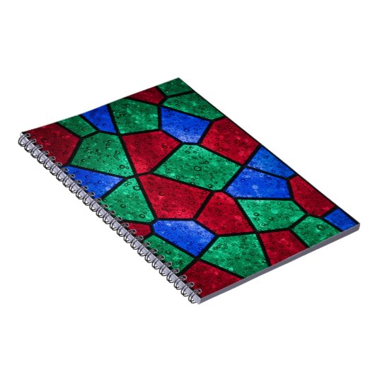 Carnet Vibrant Prism Rainbow Glass Mosaic Notebook (Côté Droit)