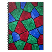 Carnet Vibrant Prism Rainbow Glass Mosaic Notebook (Devant)
