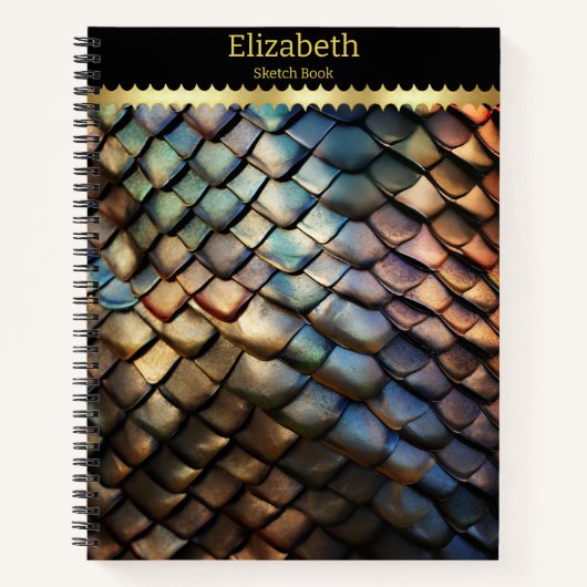 Carnet Vibrant, texturé poison serpent (Devant)