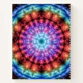 Carnet Vibrant Tie Dye Kaleidoscope Rainbow Mandala (Dos)