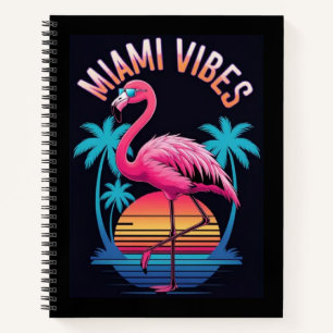 Carnet Vibrations Miami Eté Design Flamant Rose-63454