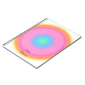Carnet Vibrations positives - Dégradé radial coloré (Côté gauche)