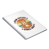 Carnet Vibrations Positives Uniquement Chat Méditant Desi (Côté Droit)