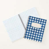 Carnet Vichy Bleu marine (Intérieur)