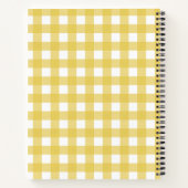 Carnet Vichy Jaune clair (Dos)