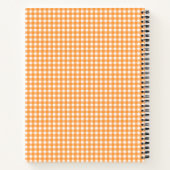 Carnet Vichy Orange (Dos)