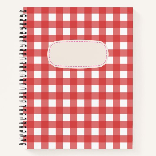 Carnet Vichy Rouge (Devant)