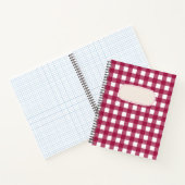 Carnet Vichy Rouge Cerise (Intérieur)