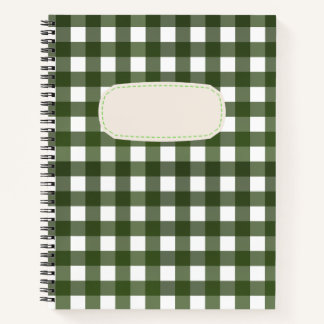 Carnet Vichy Vert d'Alsace