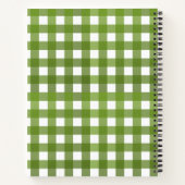 Carnet Vichy Vert pomme (Dos)