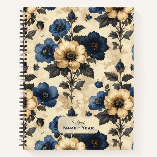 Carnet Victorian Flowers Planner (Devant)