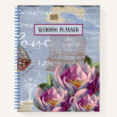 Carnet Victorian Love Thoughts Dreams Bird Cage Mariage (Devant)