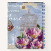 Carnet Victorian Love Thoughts Dreams Bird Cage Mariage (Dos)