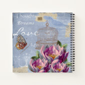 Carnet Victorian Love Thoughts Dreams Butterfly Bird Cage (Dos)