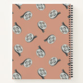 Carnet Vidéos gris motif beige (Dos)