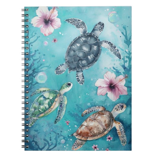 Carnet Vie côtière L'art de la tortue marine (Devant)