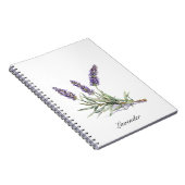 Carnet Vie de plantes : Lavande, personnalisable (Côté Droit)