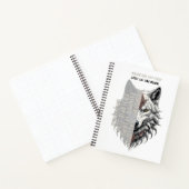 Carnet Vie du professionnel | Loup blanc avant | Dos loup (Intérieur)