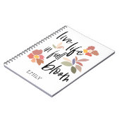 Carnet Vie En Vie Dans La Pleine Fleur Positivité Nom Du  (Côté gauche)