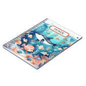 Carnet Vie marine mignonne sous la mer (Côté gauche)