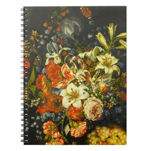 Carnet Vie morte avec fleurs et fruits (Devant)