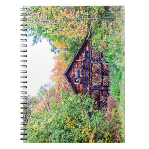 Carnet Vieille grange à l'automne