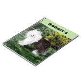 Carnet Vieille peinture anglaise de chien de berger (Côté gauche)