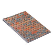 Carnet Vieille texture rouge de mur de briques (Côté Droit)